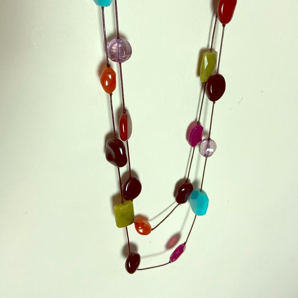 Colorful Chico’s long necklace